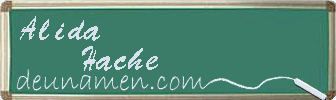 Alida Hache Visitenkarte
